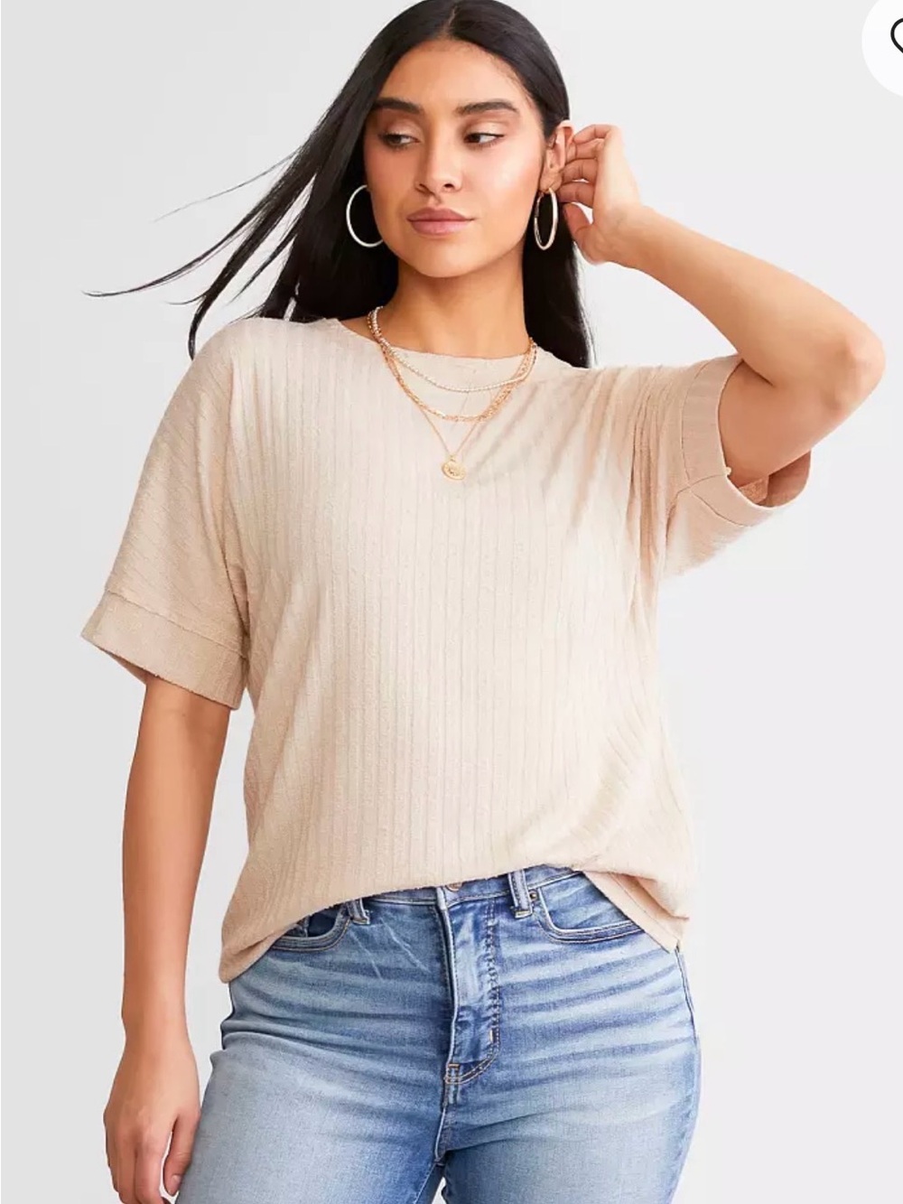 BKE Texture Ribbed Top